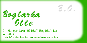 boglarka olle business card